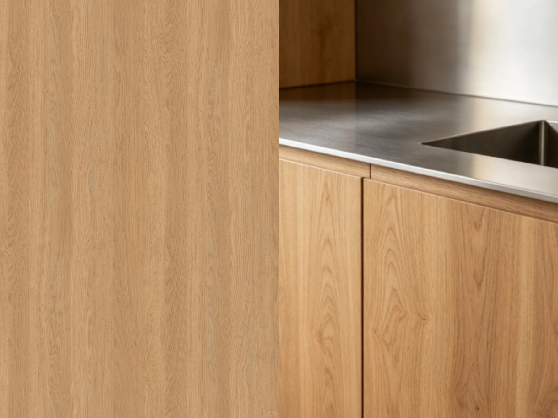 wood grain kitchen