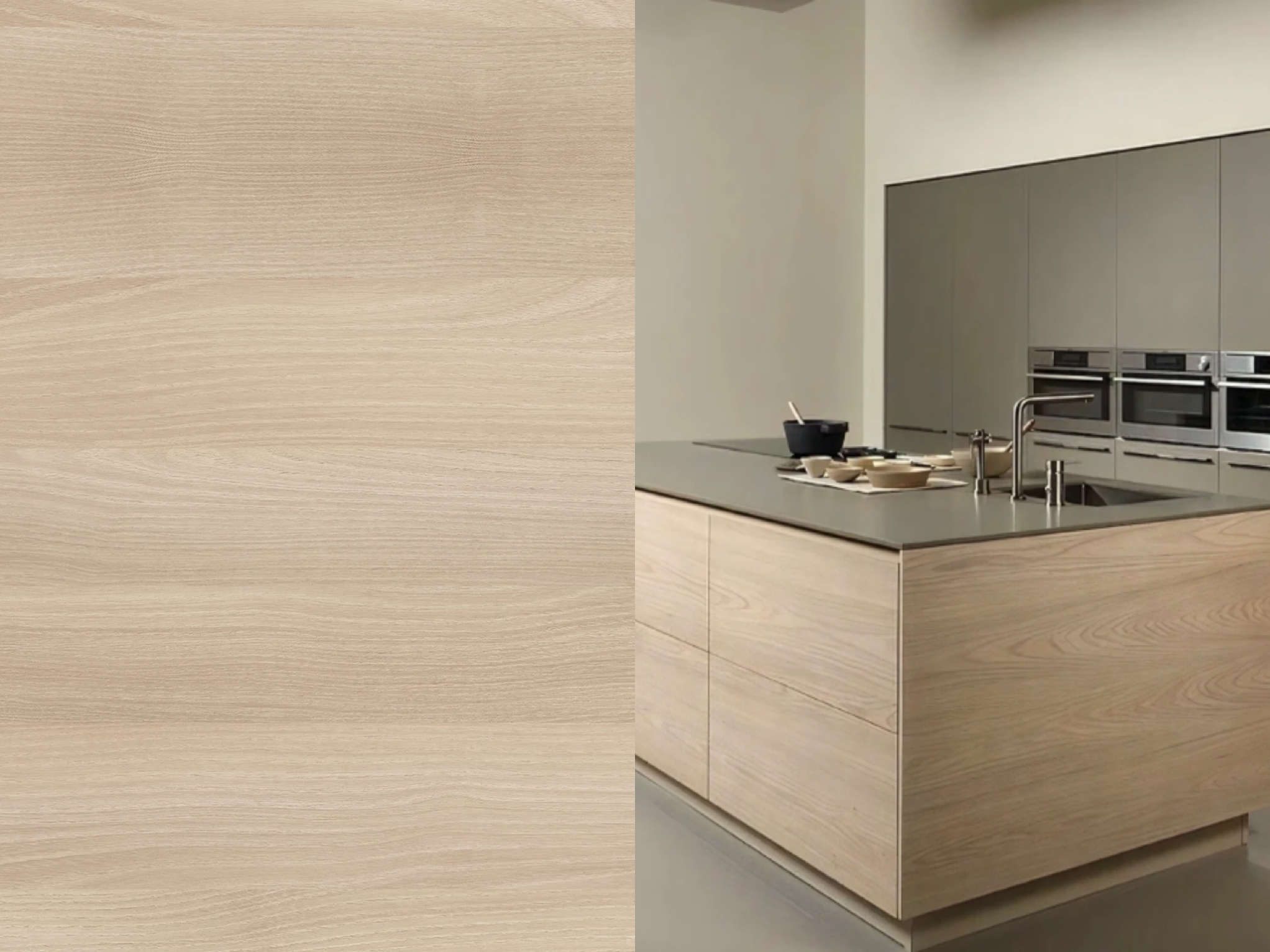 wood grain kitchen