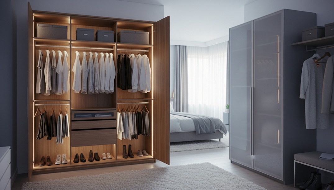 bedroom closets and wardrobe