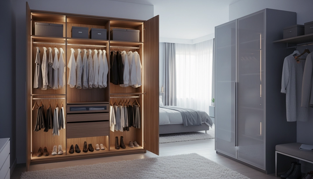 bedroom closets and wardrobe