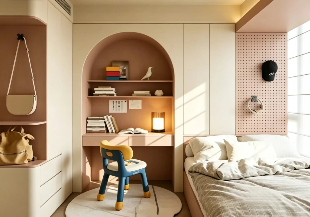Custom kids bedroom cabinets