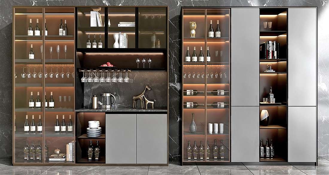 Glass Display Wine Cabinet