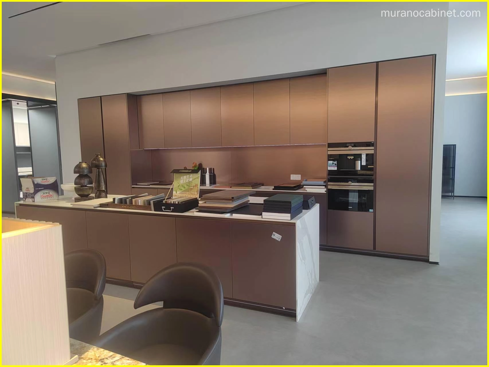 PET-brass-metal-kitchen-cabinet PET brass metal kitchen cabinet