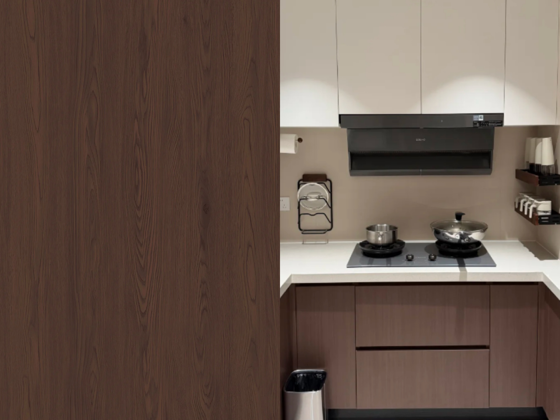 wood grain kitchen
