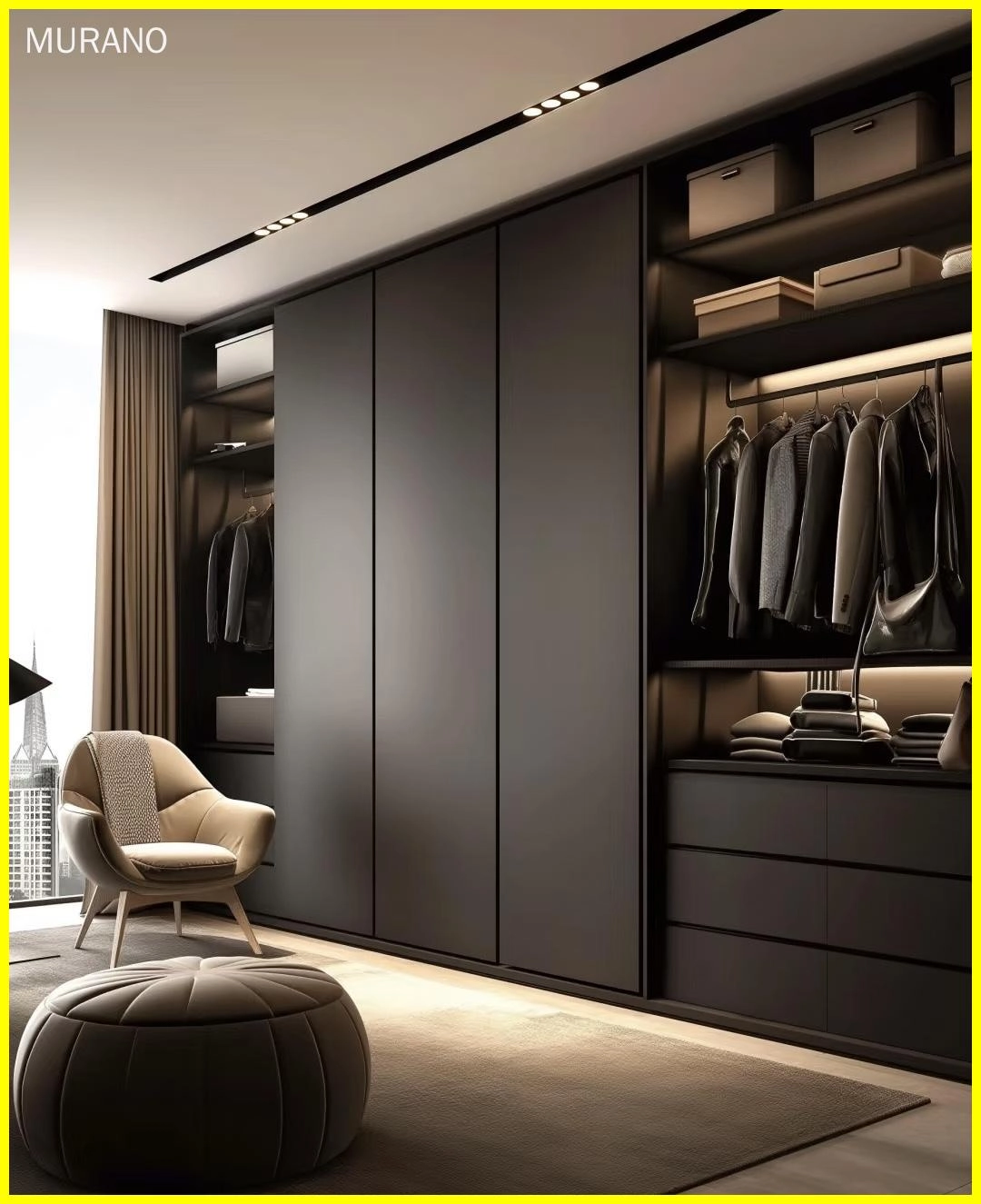 EBhighglossy light luxury wardrobe5