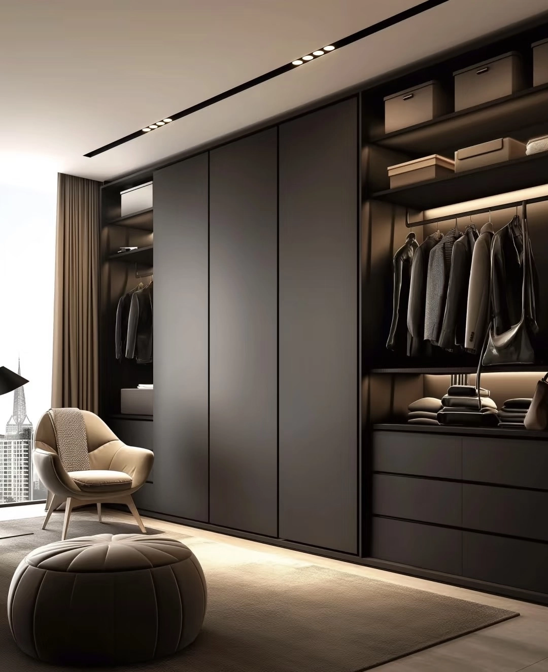 EBhighglossy light luxury wardrobe5