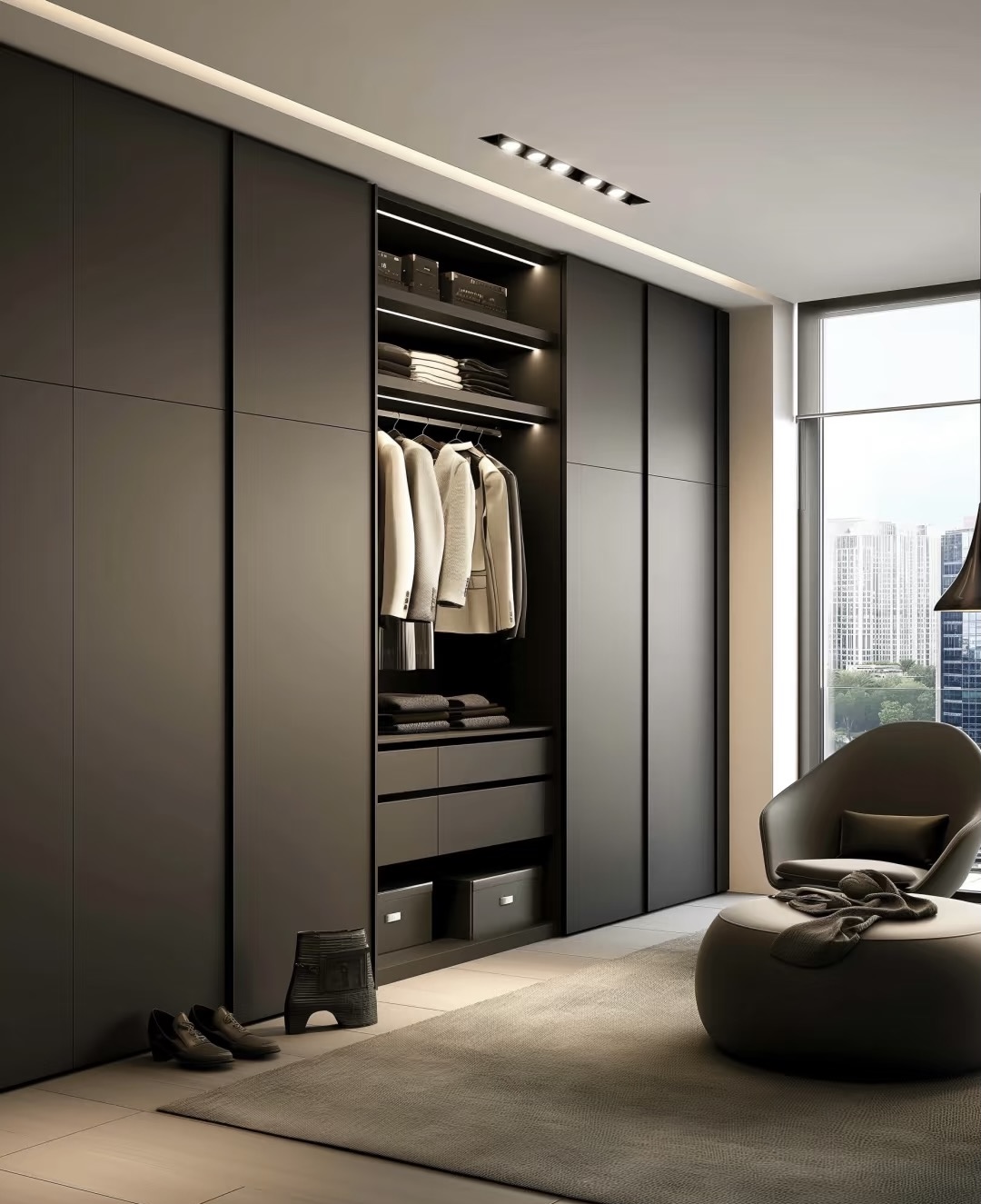 EBhighglossy light luxury wardrobe6