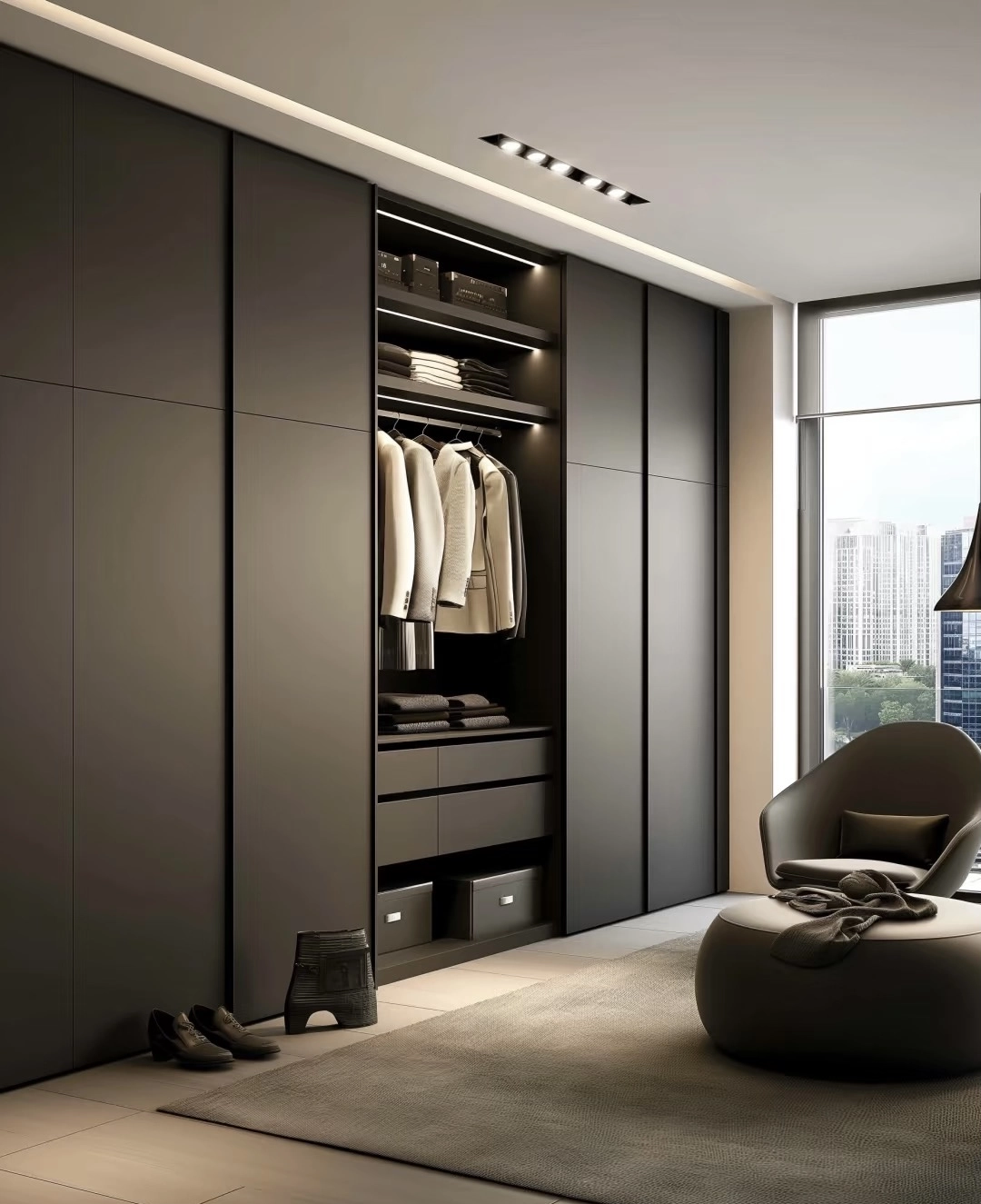 EBhighglossy light luxury wardrobe6