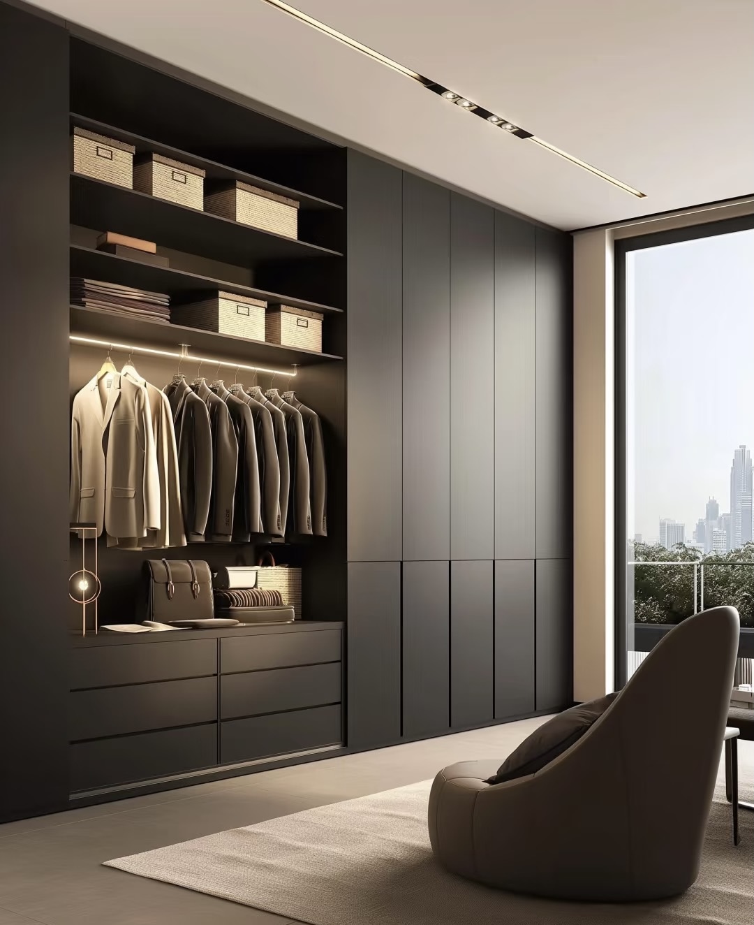 EBhighglossy light luxury wardrobe7
