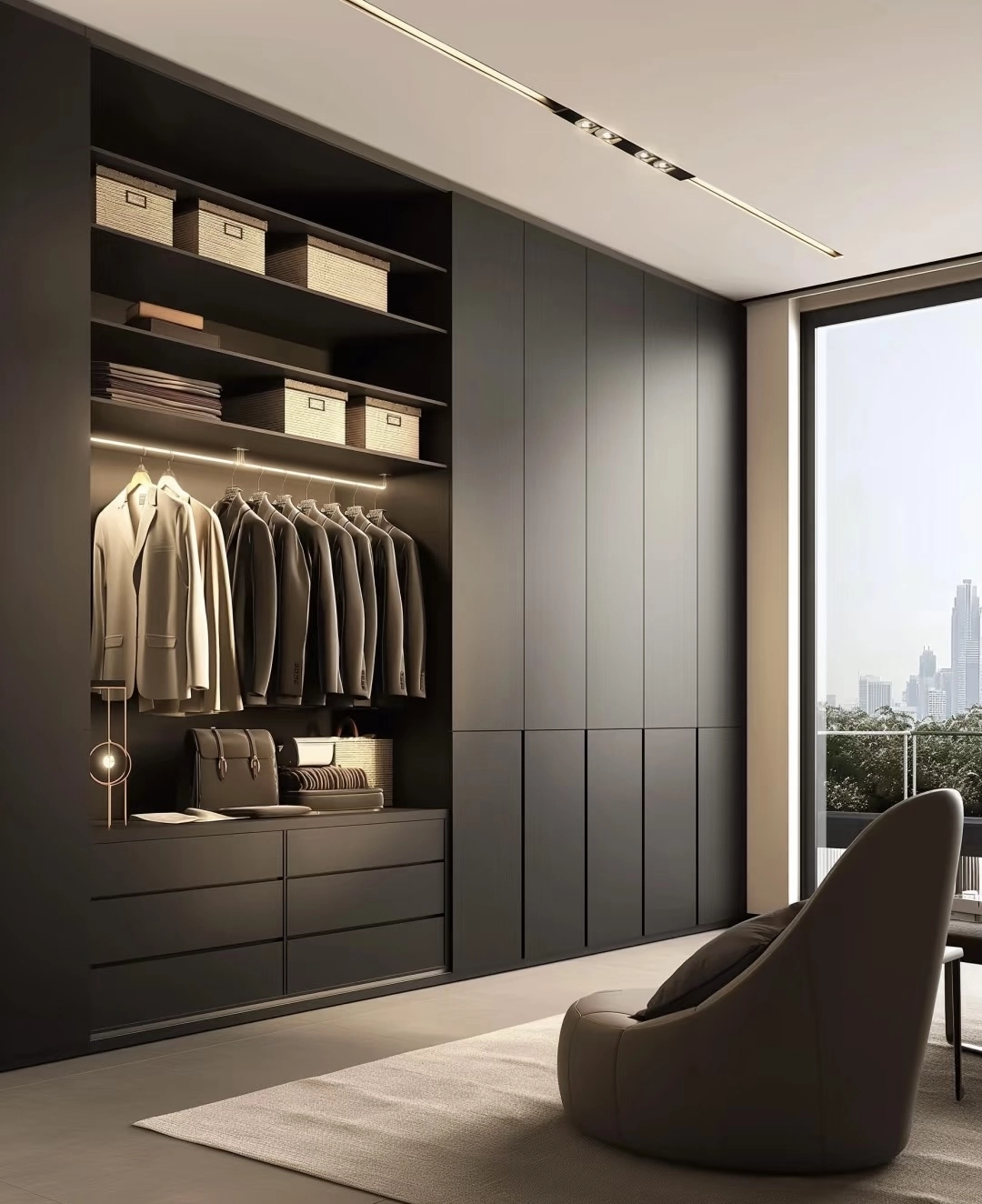 EBhighglossy light luxury wardrobe7