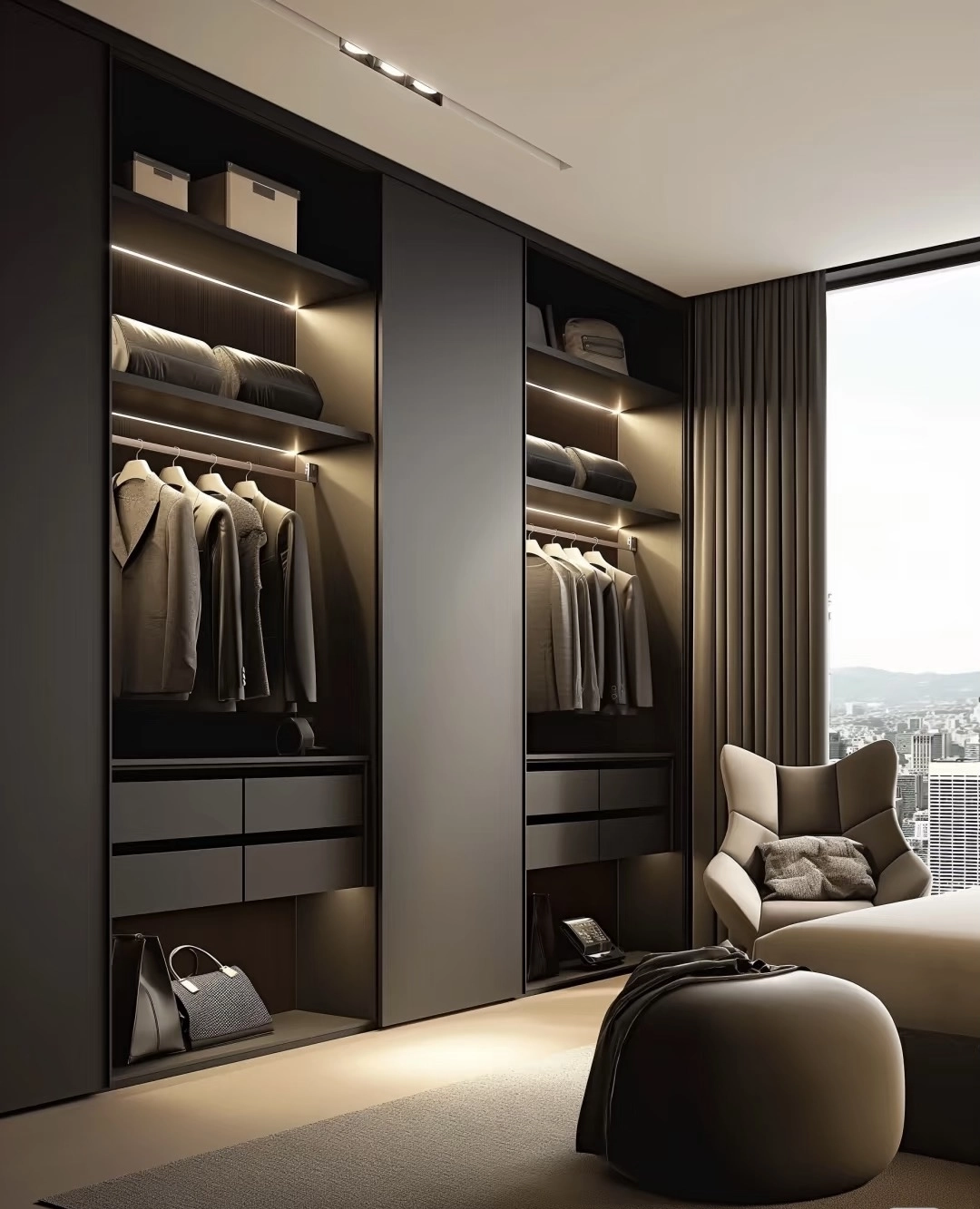 EBhighglossy light luxury wardrobe8