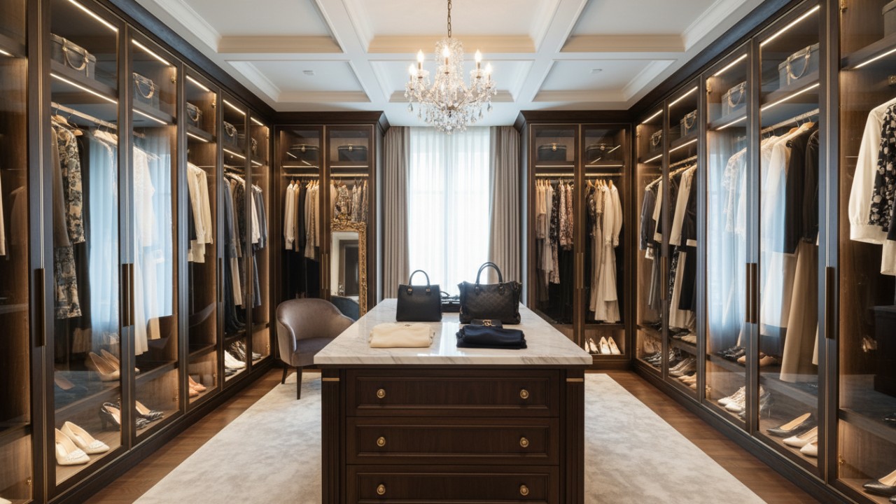luxury walk-in closet design