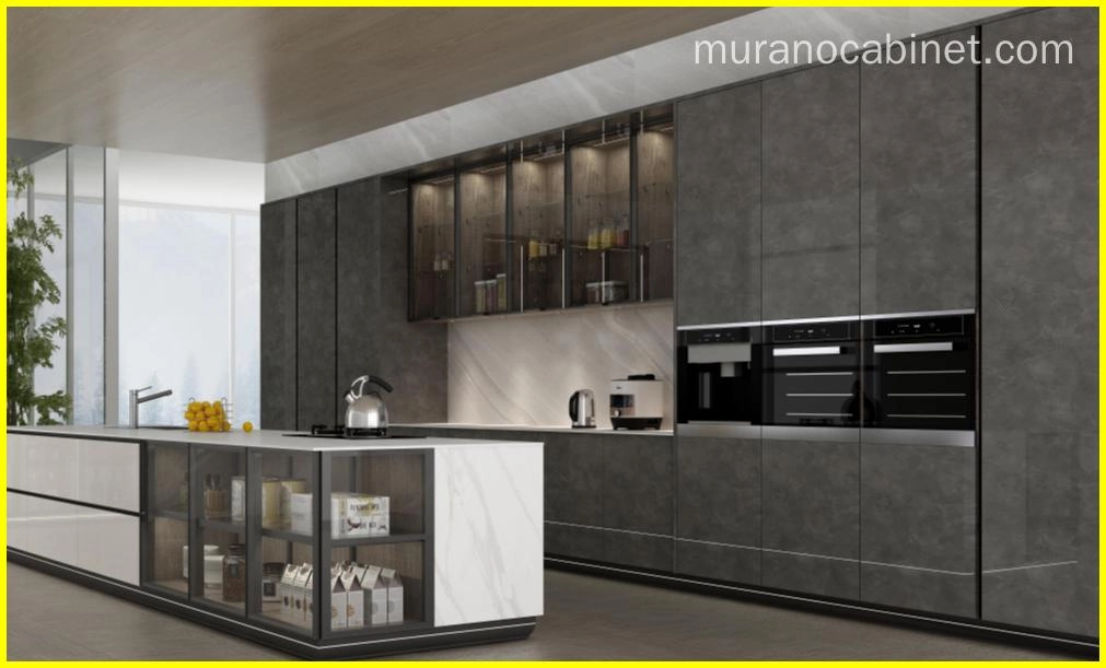 UV-marble-color-high-glossy-kitchen-cabinet-1 UV marble color high glossy kitchen cabinet 1