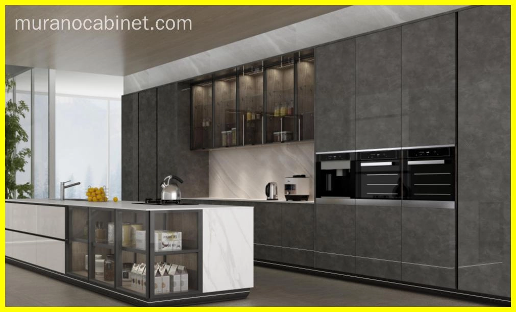 UV-marble-color-high-glossy-kitchen-cabinet-1 UV marble color high glossy kitchen cabinet 1