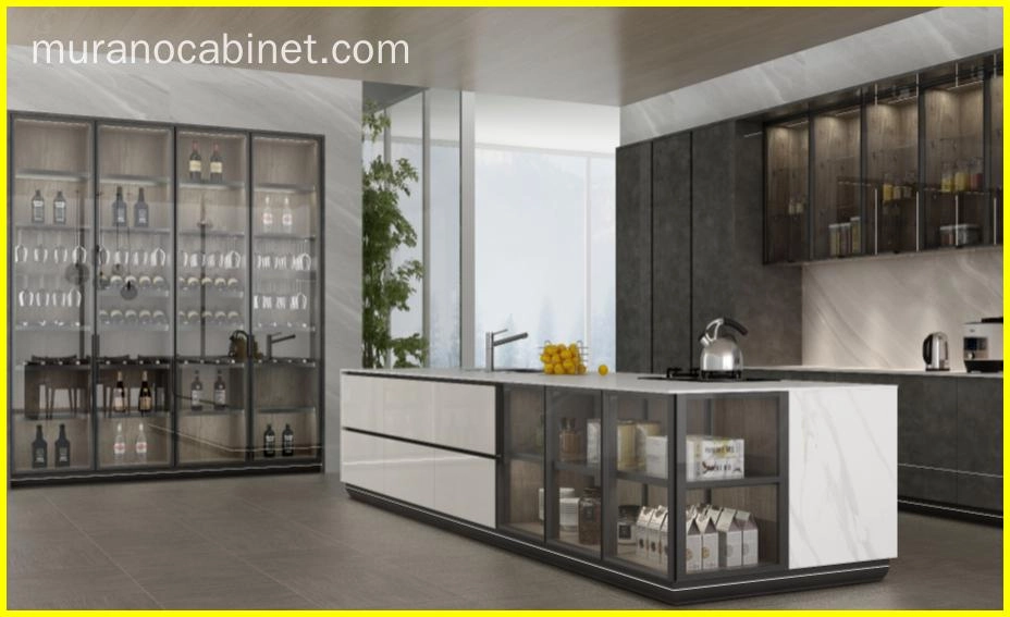 UV-marble-color-high-glossy-kitchen-cabinet-2 UV marble color high glossy kitchen cabinet 2