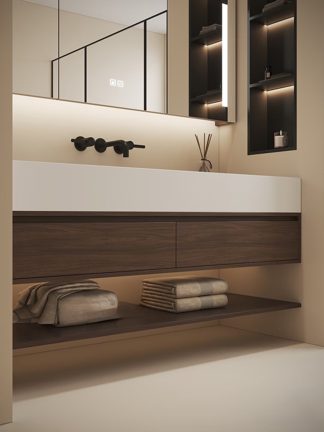 wooden bathroom cabinet.5