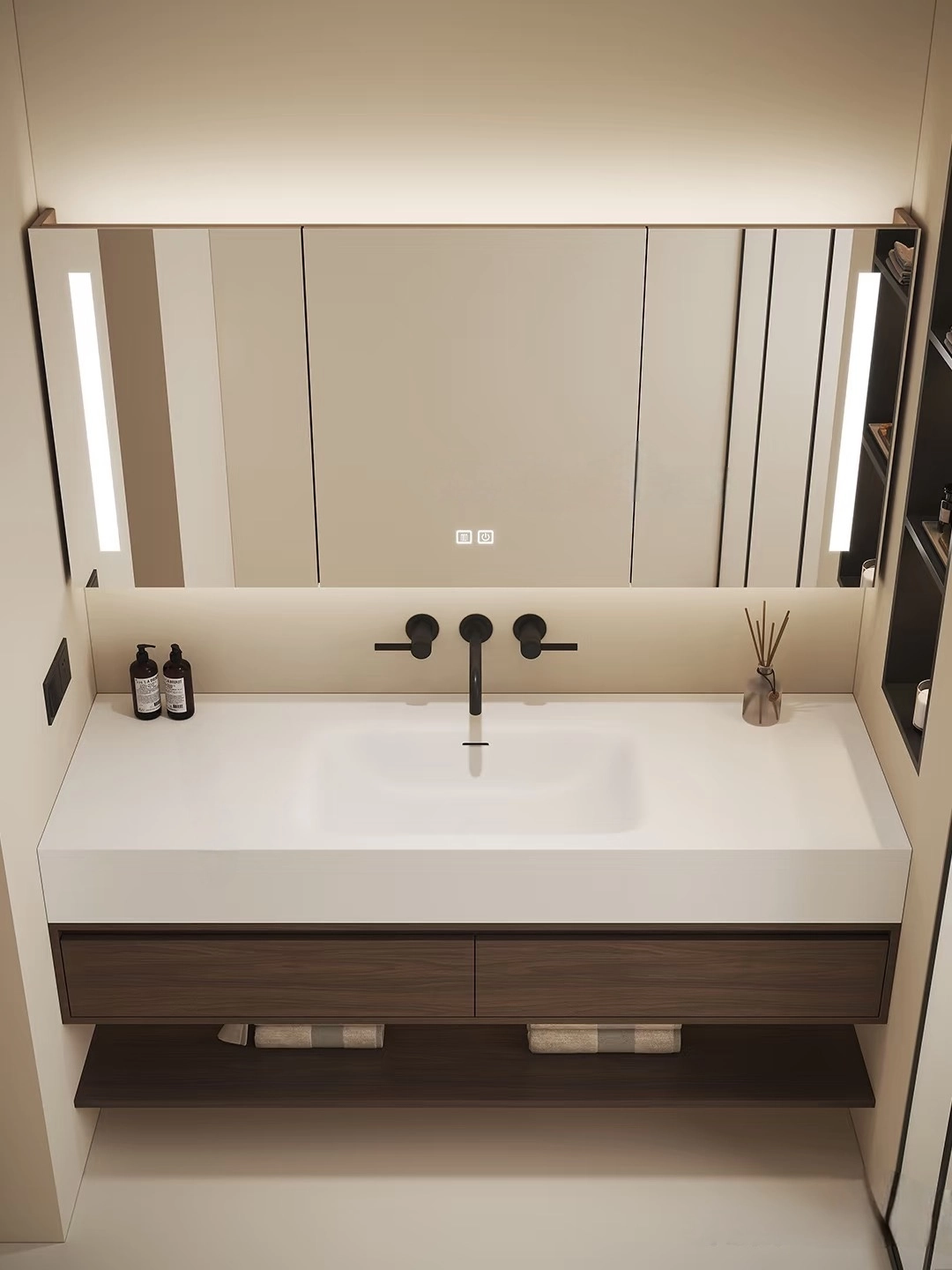 wooden bathroom cabinet.6