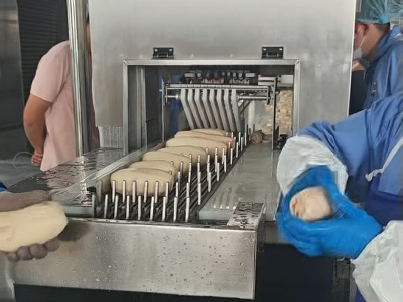 多锯条莲藕切段机现场 - 祥九瑞盈