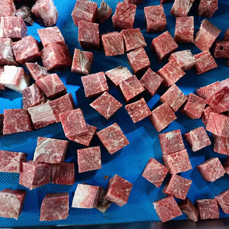 冻肉切丁机效果 - 祥九瑞盈