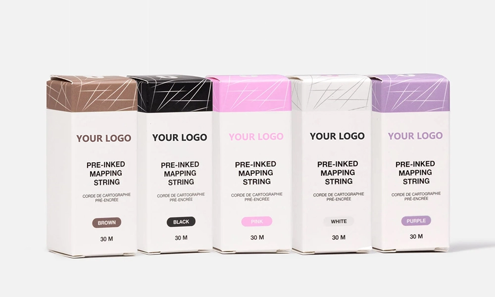 mapping eyebrows for microblading