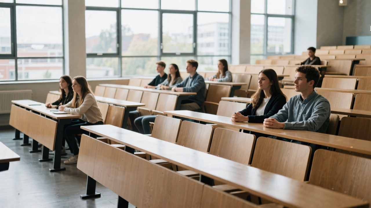 Modern college lecture hall desks and chairs leadsunseating