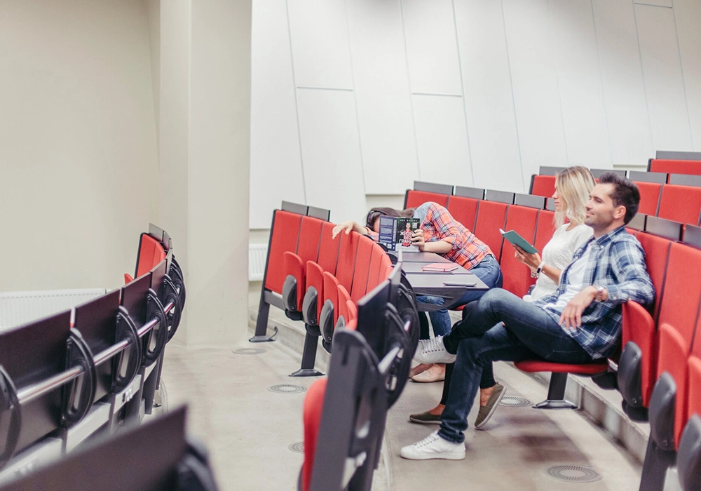 University classroom seats