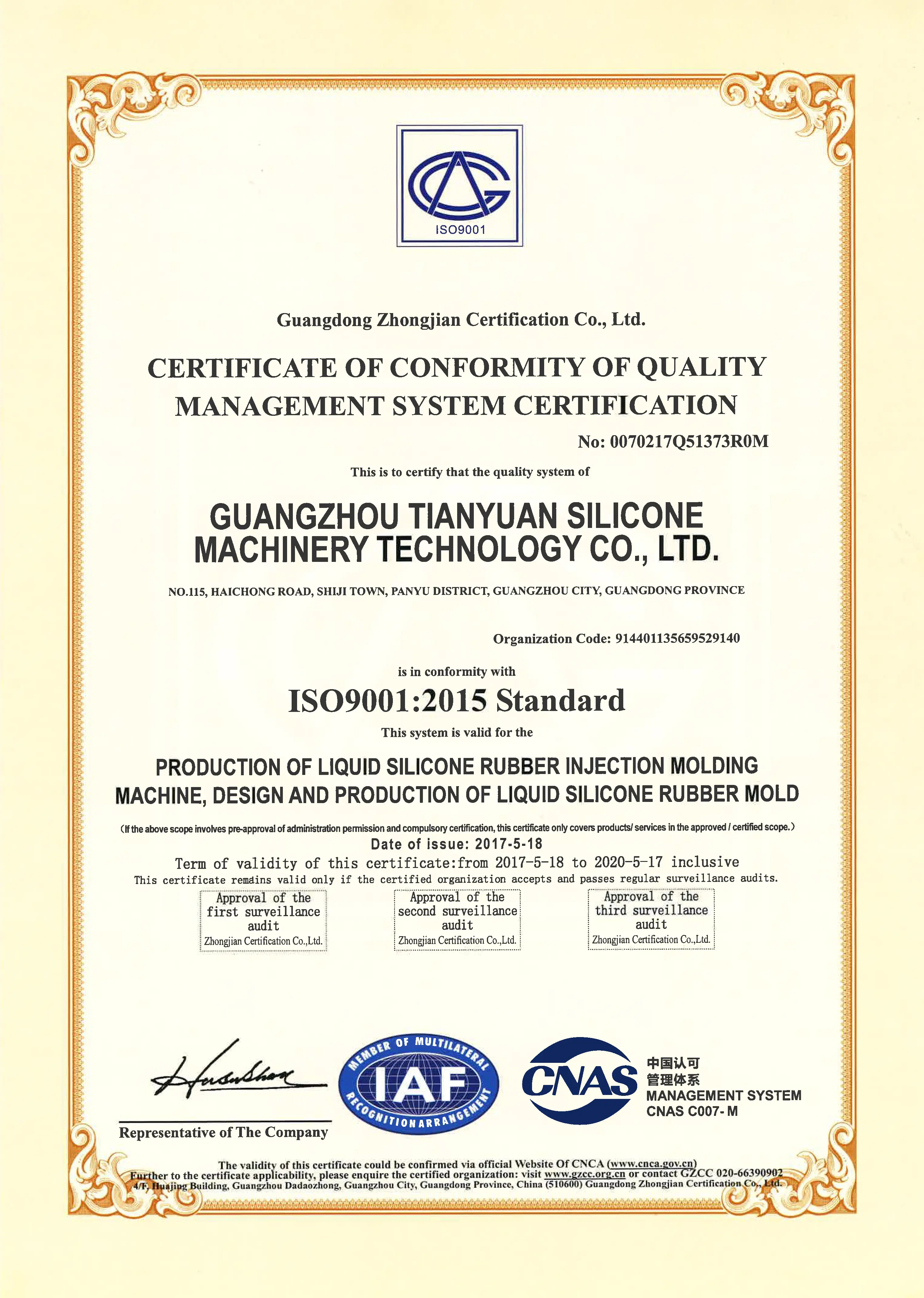 ISO 90012015 - TYM