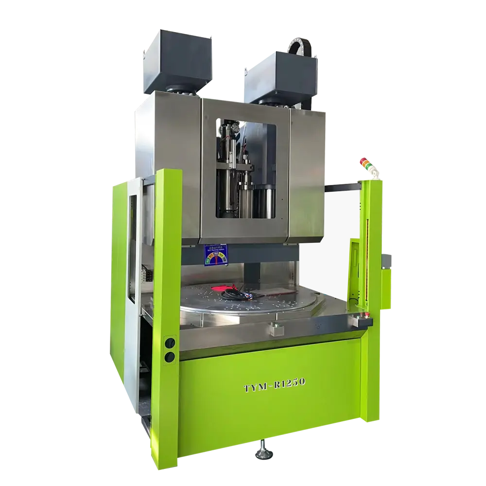 Vertical turntable LSR injection molding machine for rotary silicone molding - TYM