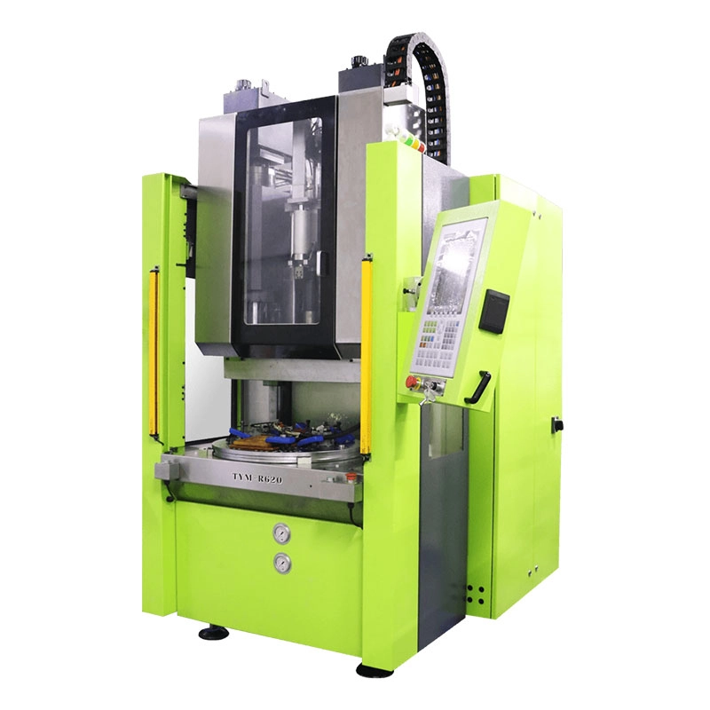 Vertical rotary micro LSR injection molding machine for small silicone parts - TYM