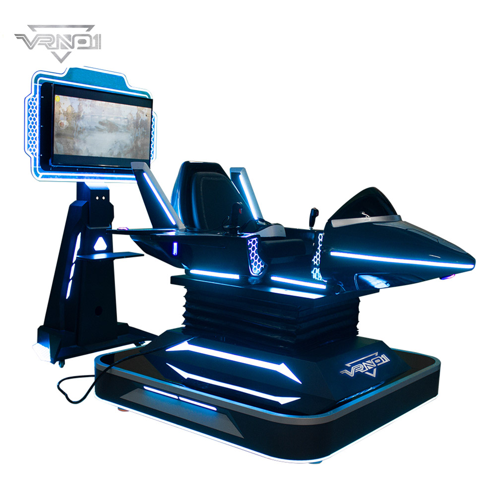 Simulador de vuelo de avión Thunder Fighter en realidad virtual 9D con rotación de 360 ​​grados para un jugador