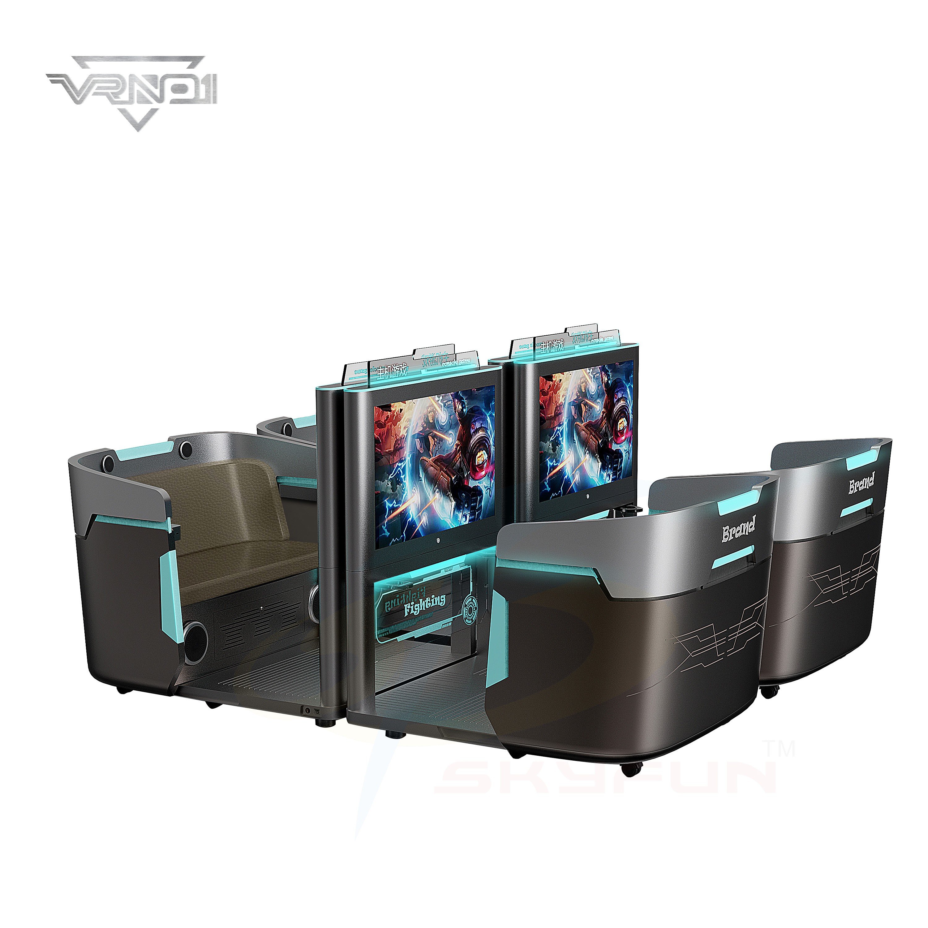Simulador de arcade para exteriores e interiores, consola de juegos de metal para PC, arcade para niños y adultos, con contenido enriquecido para el hogar, parques de atracciones y compras.