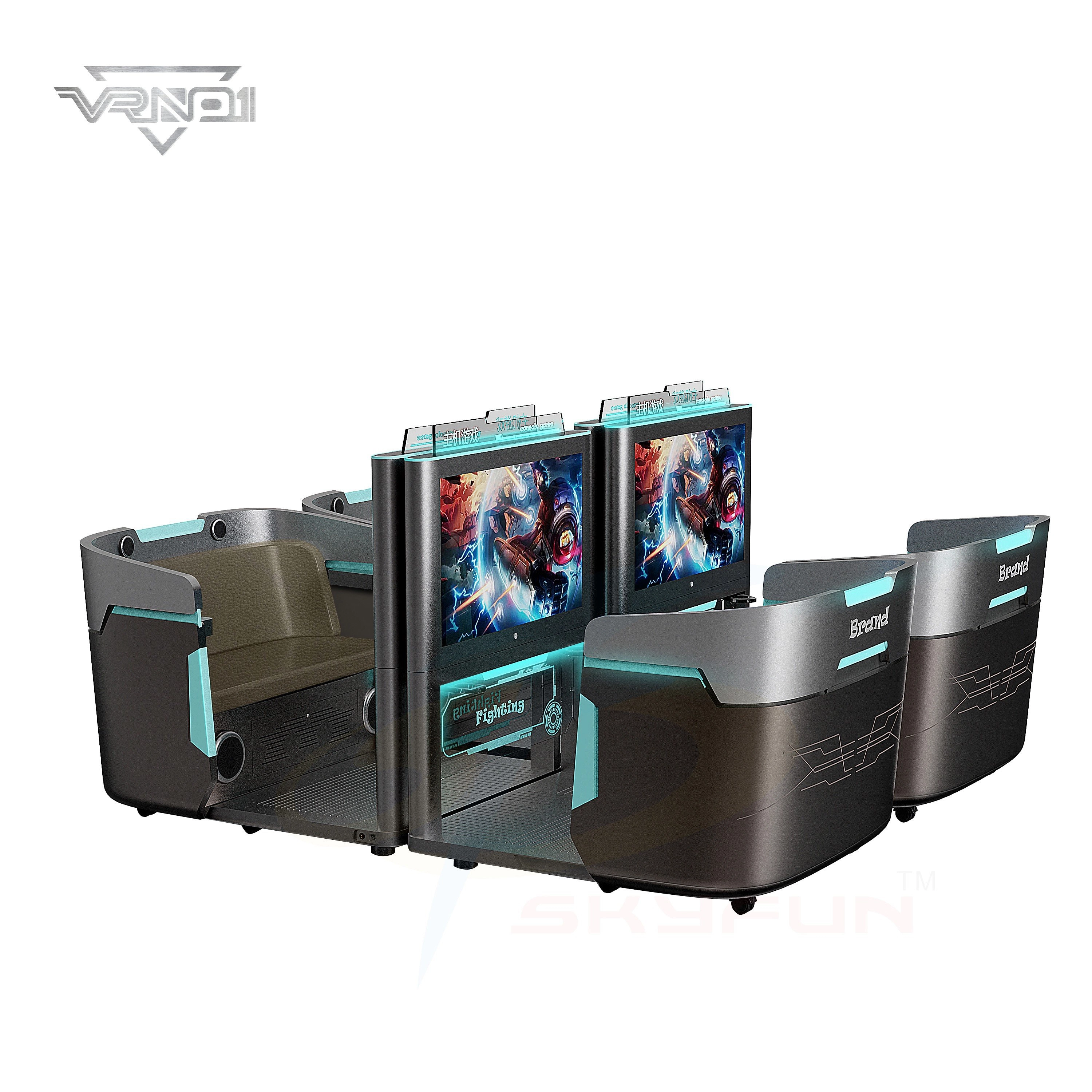 Consola de juegos arcade para exteriores e interiores, de metal, para PC, ideal para niños y adultos, con contenido enriquecido para el hogar, parques de atracciones y compras - VRN0.1