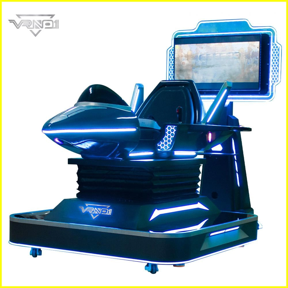 Single-Player 360 Degree Rotation 9D VR Flight Airplane Simulator Thunder Fighter - VRN0.1