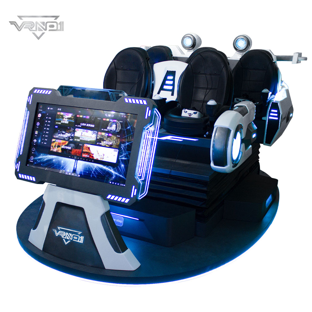Cine de realidad virtual 9D, plataforma 6DOF, 6 asientos, nave espacial familiar de realidad virtual