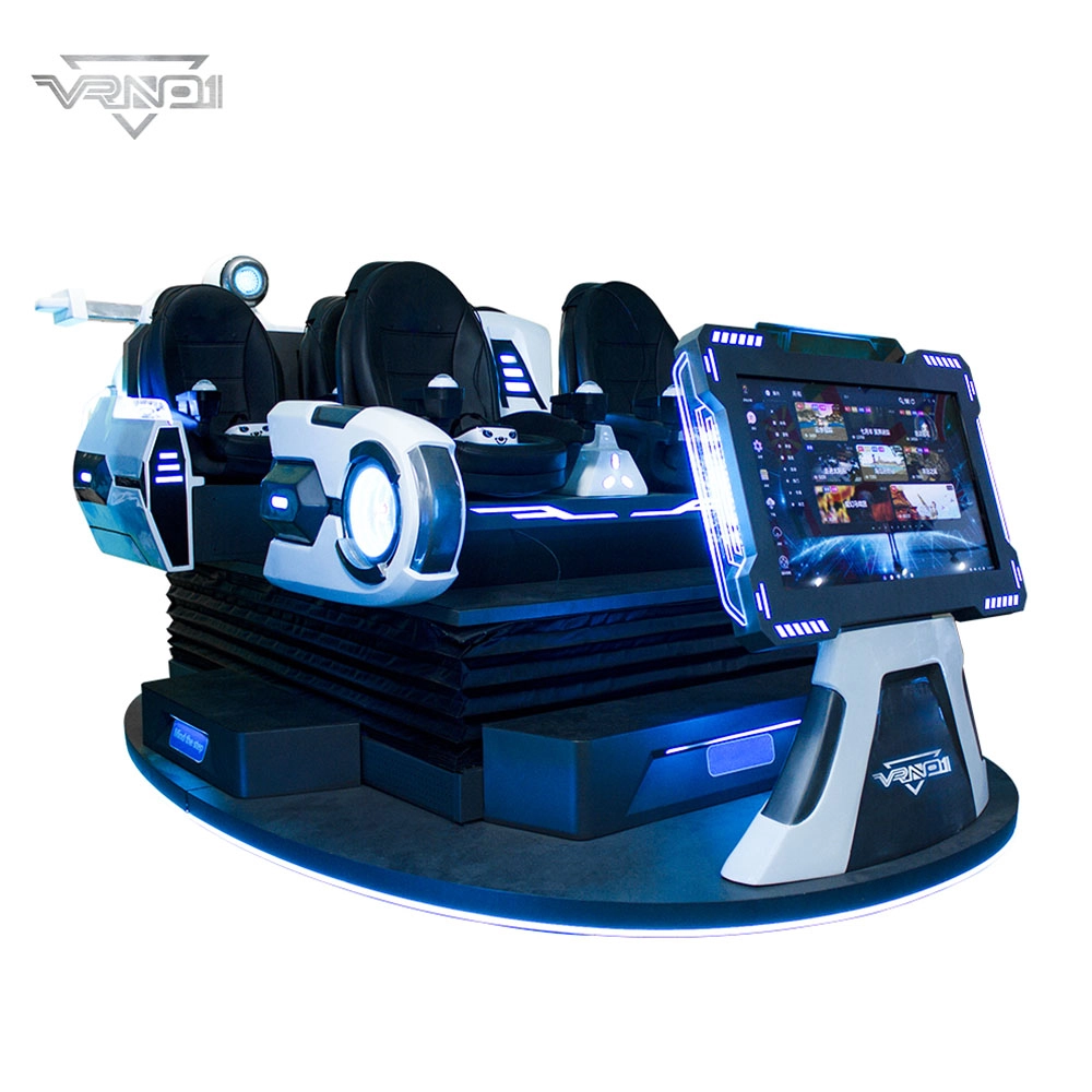 Cine de realidad virtual 9D, plataforma de 6 grados de libertad, 6 asientos, nave espacial familiar de realidad virtual - VRN0.1