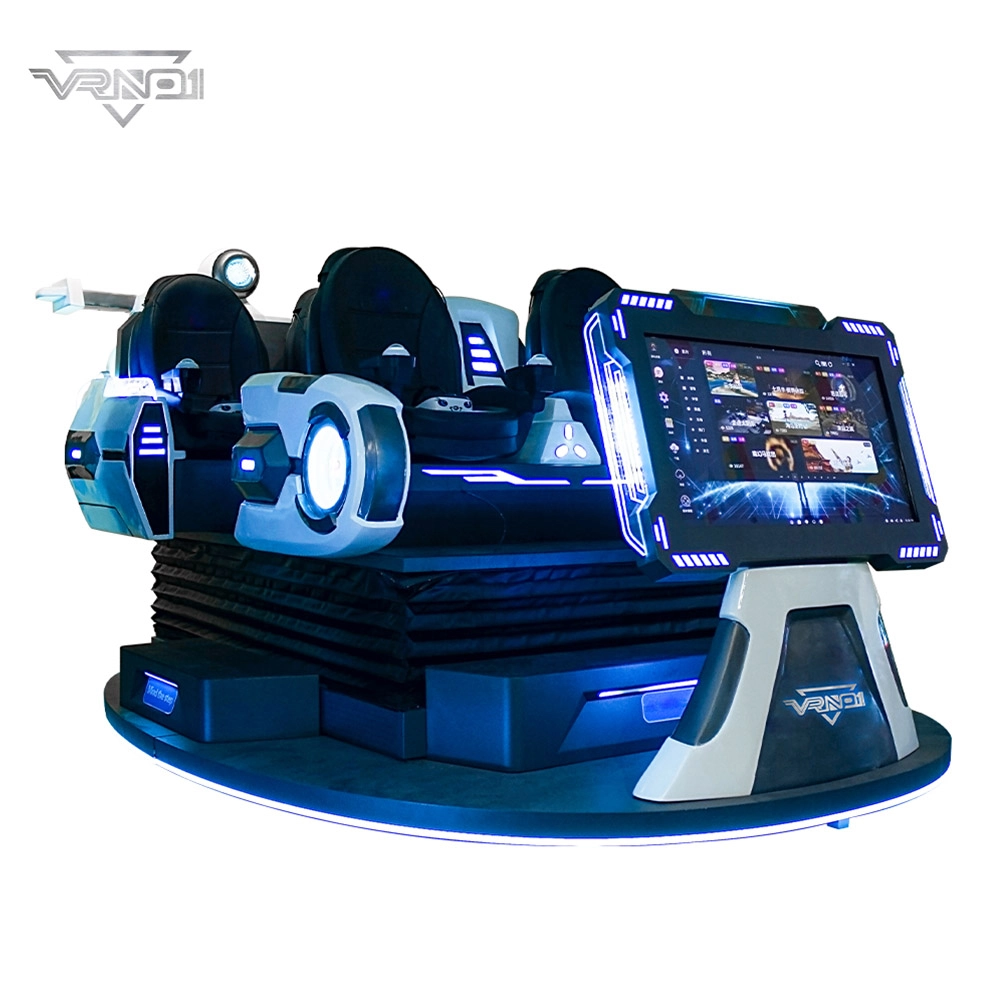Cine de realidad virtual 9D, plataforma de 6 grados de libertad, 6 asientos, nave espacial familiar de realidad virtual - VRN0.1