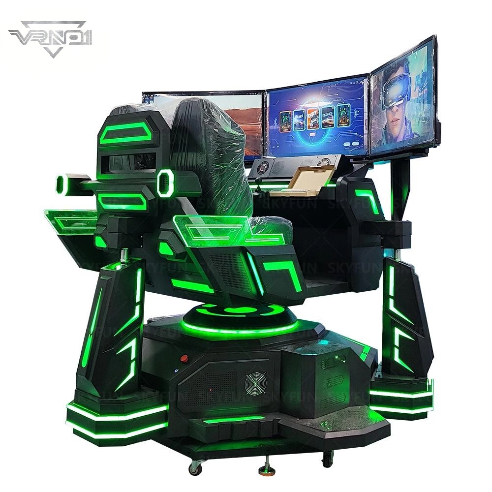 Coche de carreras dinámico, divertido, emocionante, a la moda, con rotación de 360° y 3 pantallas, ideal para parques de atracciones, interiores y exteriores, centro comercial (1) - VRN0.1