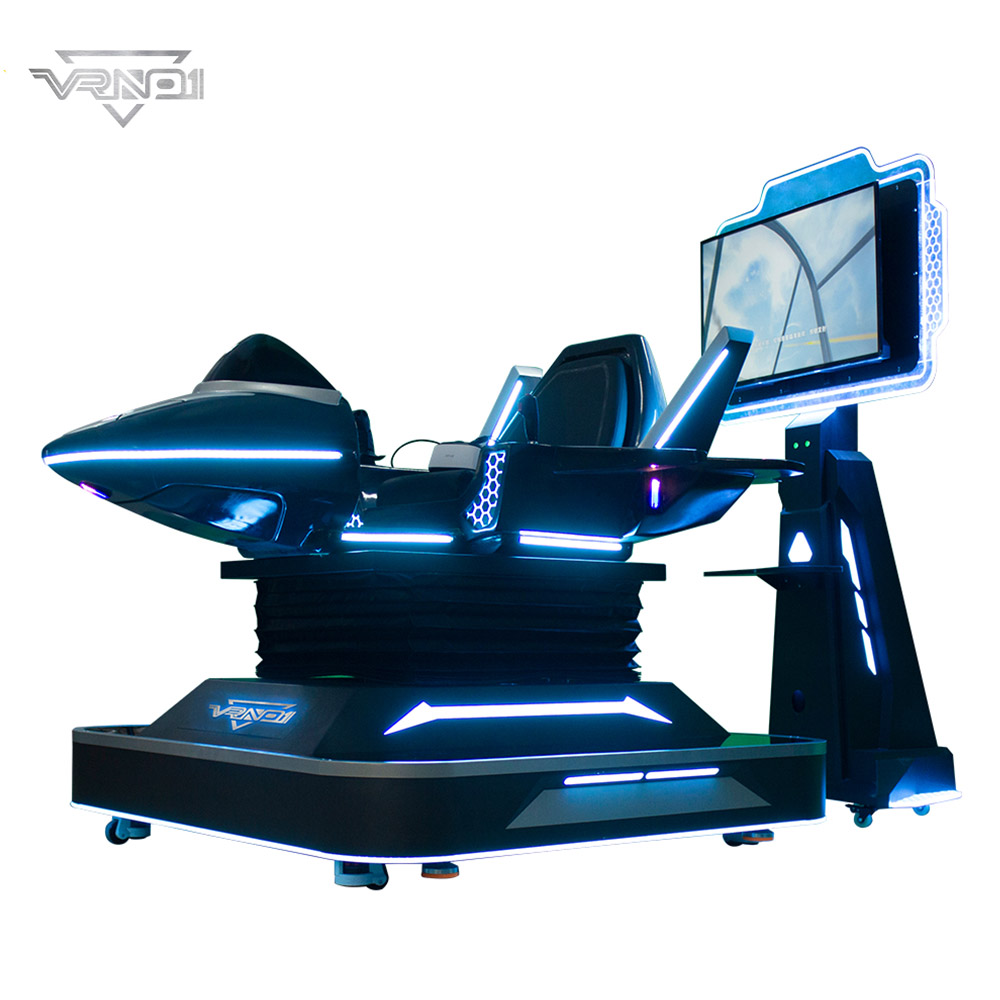 Simulador de vuelo de avión Thunder Fighter en realidad virtual 9D con rotación de 360 ​​grados para un jugador