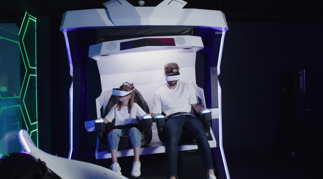 Simulador de asiento doble VR 9D Simulador de asiento doble VR 9D