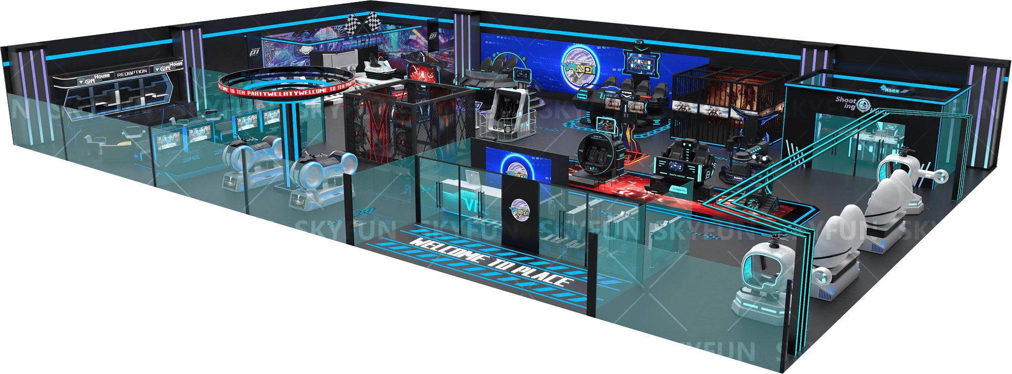 Simulador de realidad virtual 9D - VRN0.1 Simulador de realidad virtual 9D - VRN0.1
