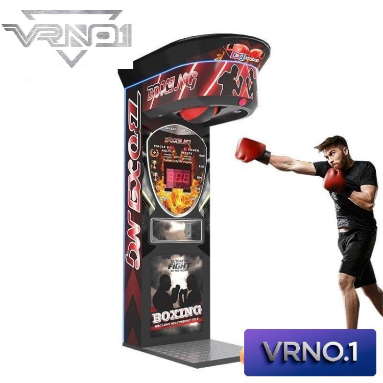 Black and red boxing game machine (2)