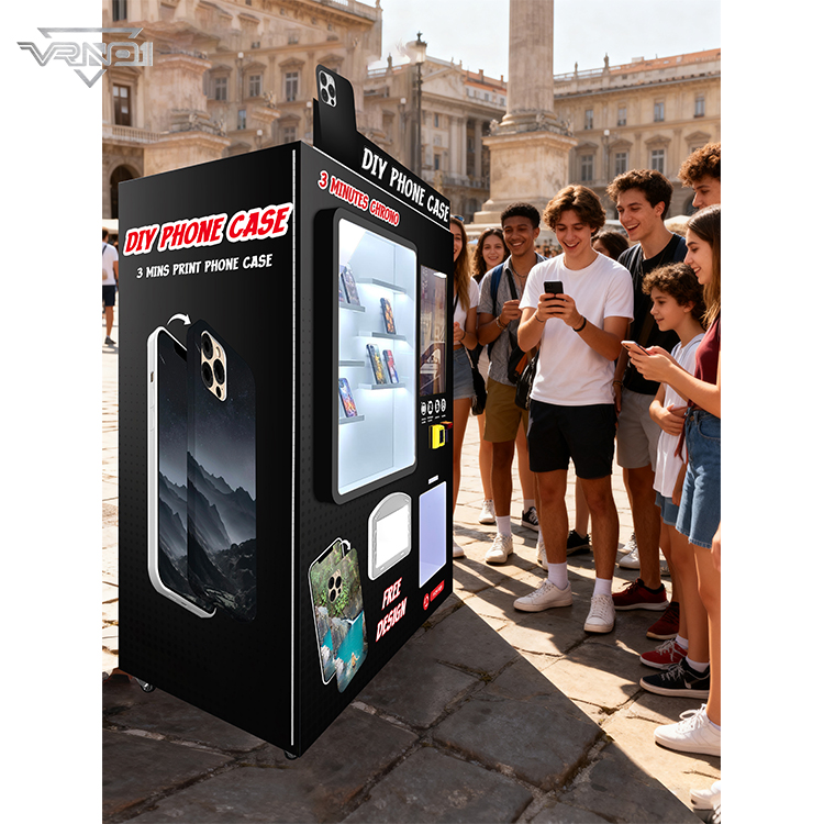 Intelligent Touch Screen Automatic Vending Machine Diy Phone Case Vending Machine with Credit Card Payment System (3)