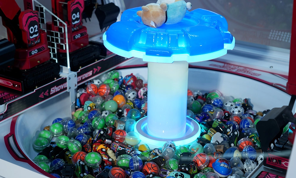 Máquina de aperitivos comercial de arcade a gran escala, máquina de juego con brazo robótico pequeño que funciona con monedas para excavar azúcar (8) - VRN0.1