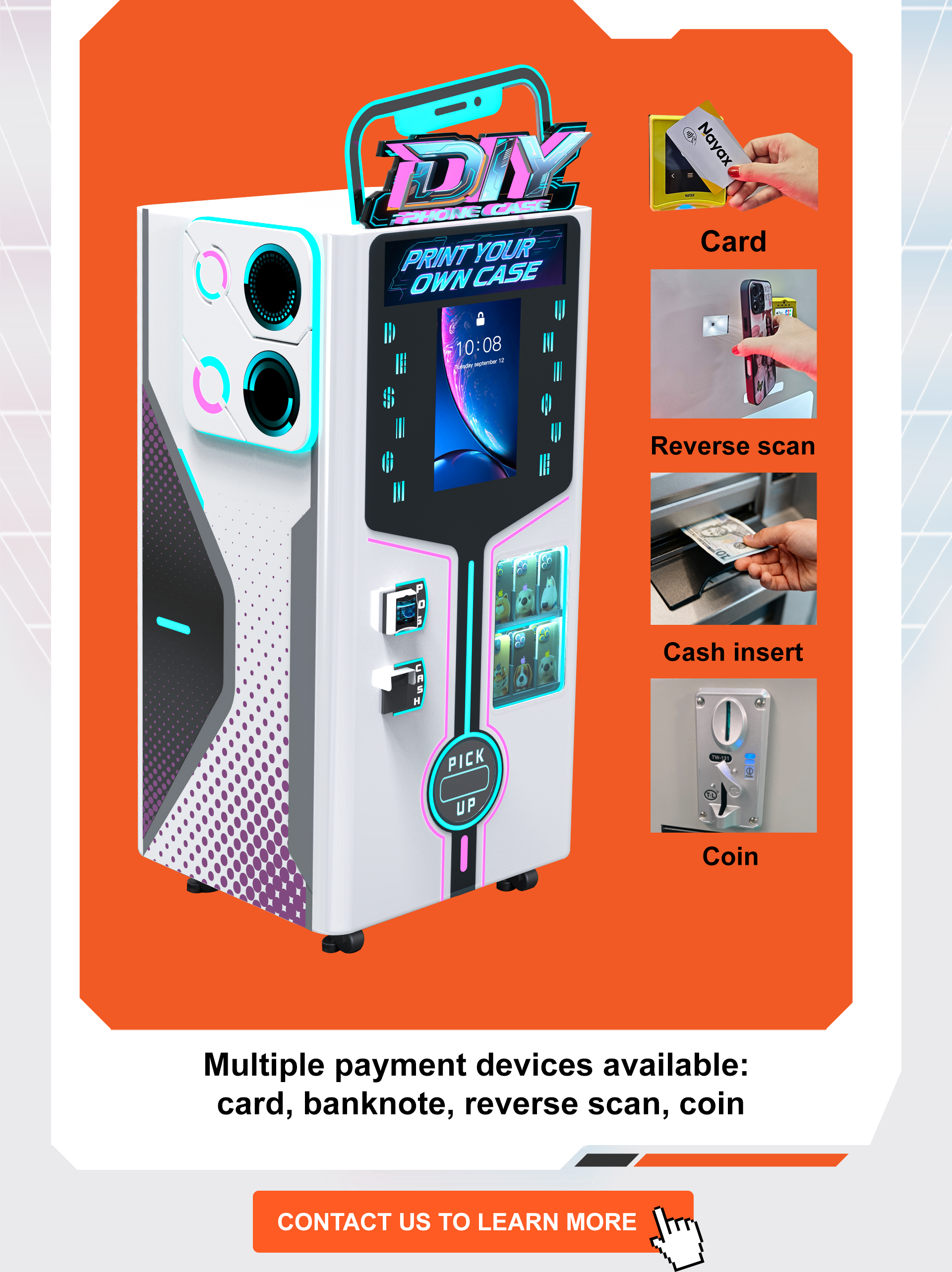 New DIY Phone Case Printing Self-Service Vending Machine Available (9) New DIY Phone Case Printing Self-Service Vending Machine Available (9)