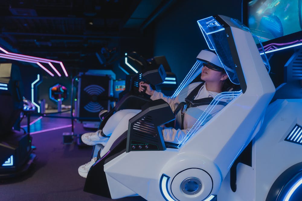 Máquina de juegos de realidad virtual 9D