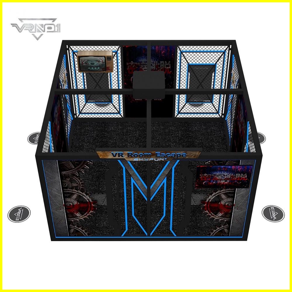 Escape de sala de realidad virtual - VRN0.1 Configuración del juego VR Room Escape: experiencia de realidad virtual inmersiva en una sala dedicada. - VRN0.1