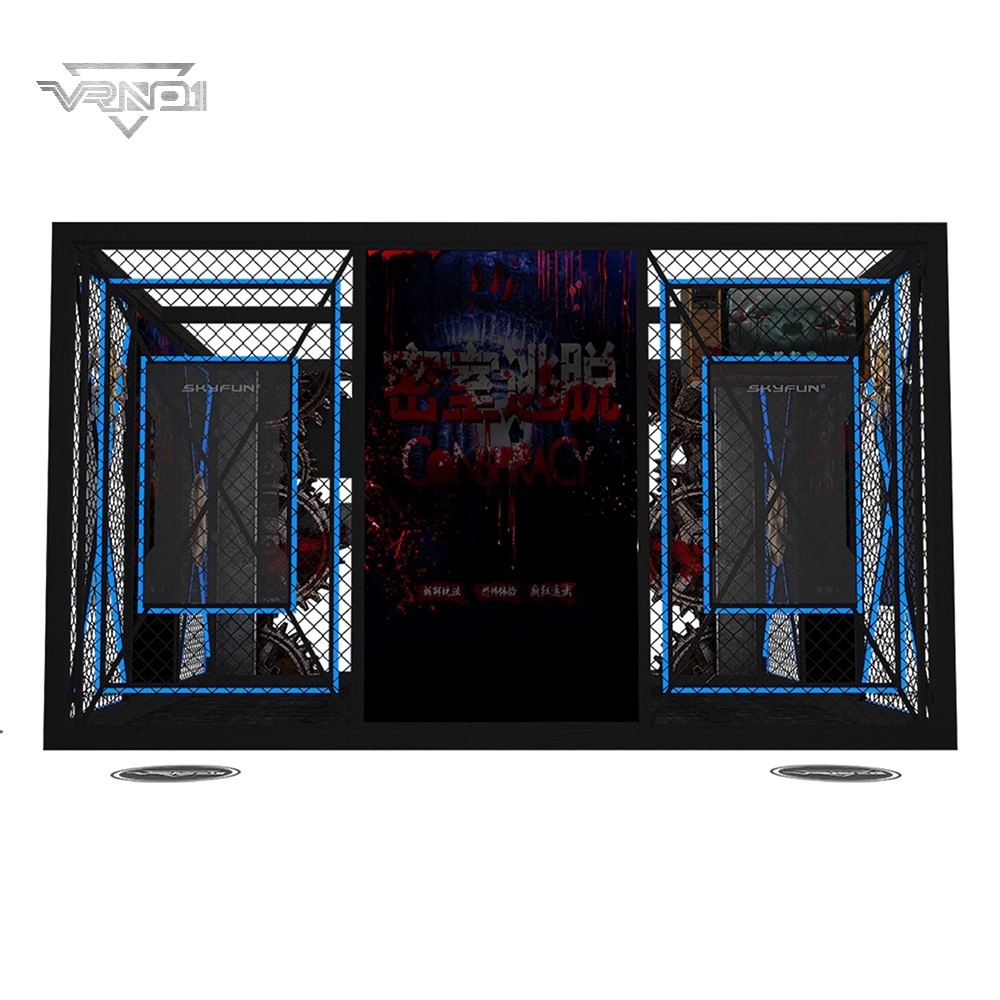 Escape Room Interactive 9D Virtual Reality Puzzle Simulator 2-Player Escape Room Game Indoor Metal VR Experience Real Experience - VRN0.1
