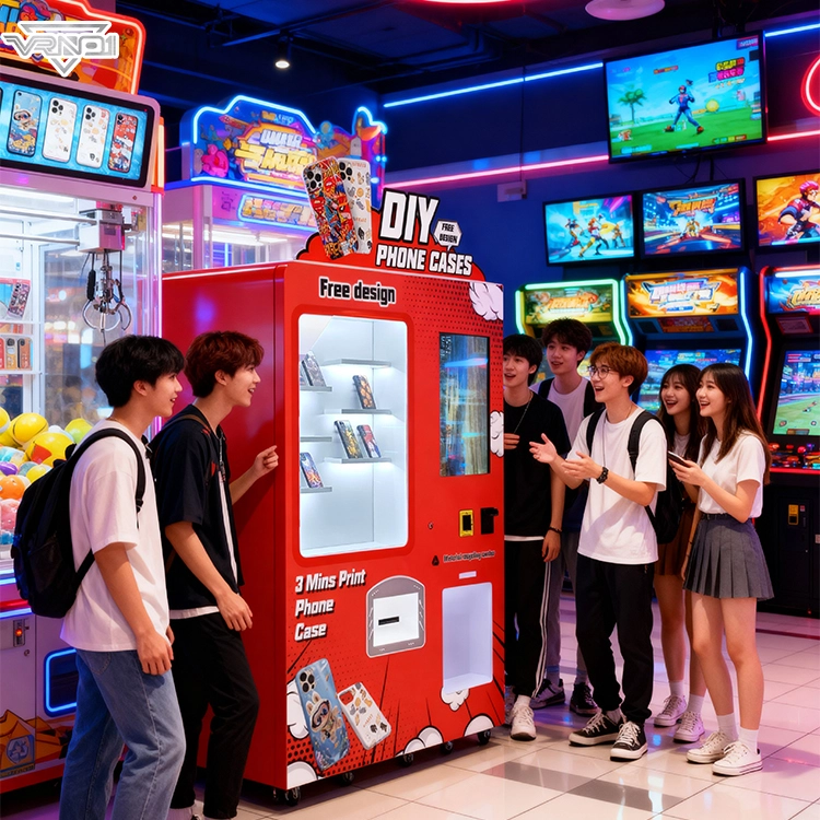 Shopping Mall Digital Touch Screen Phone Case Printing Vending Machine Intelligent Automatic Diy Phone Case Vending Machine (3) - VRN0.1
