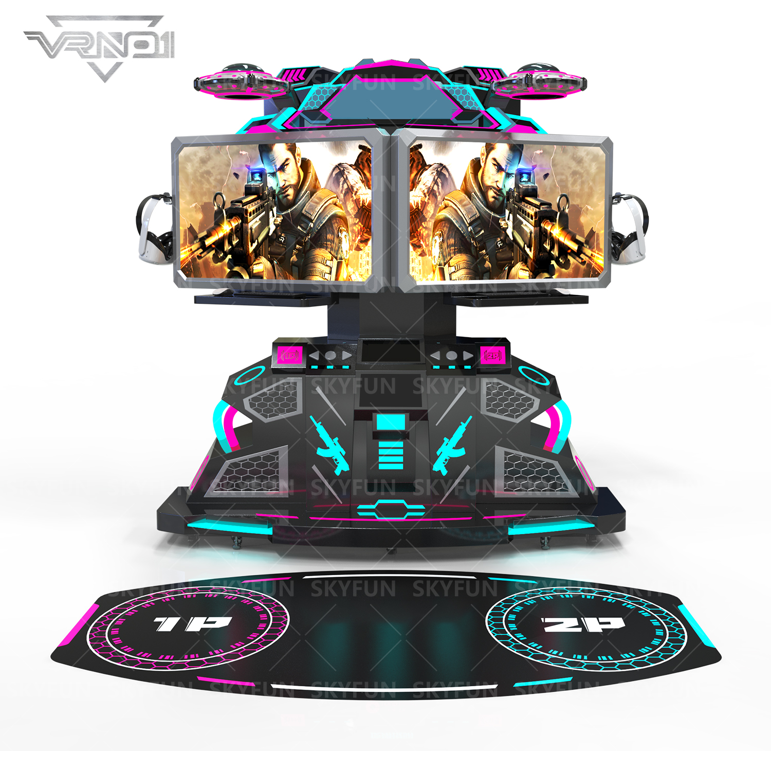 VR Peace Mission Two-Player Battle Platform (1)