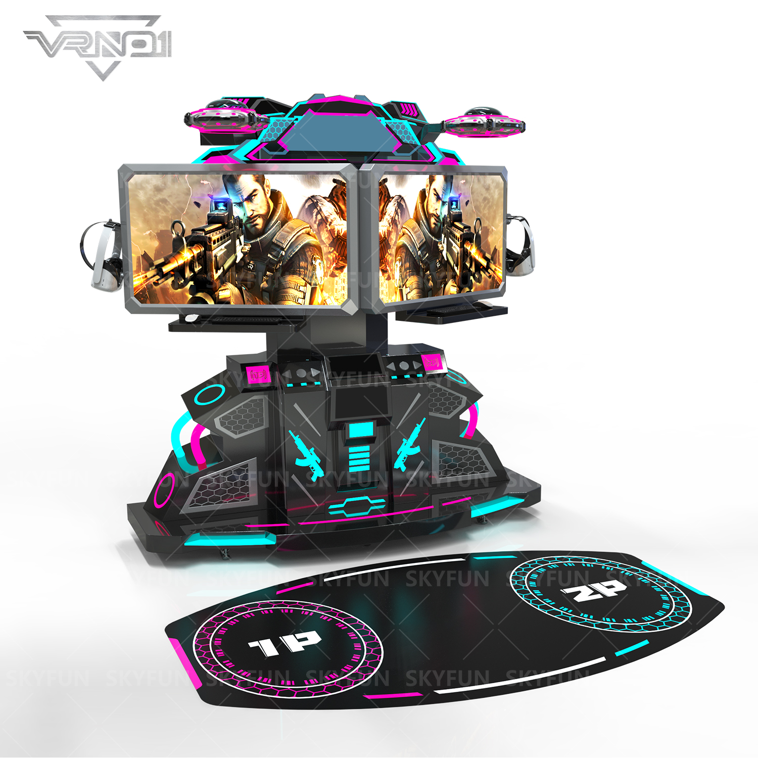 VR Peace Mission Two-Player Battle Platform (4)